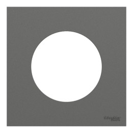 Schneider Odace - plaque de finition 1 poste - couleur Gris basalte - Réf : S904702