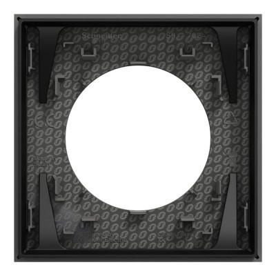 Schneider Odace - plaque de finition 1 poste - couleur Gris basalte - Réf : S904702