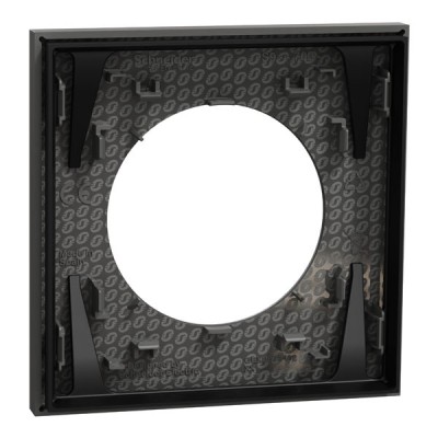 Schneider Odace - plaque de finition 1 poste - couleur Gris basalte - Réf : S904702