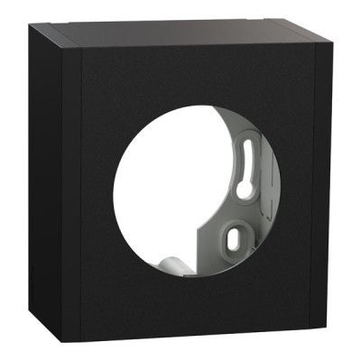 Schneider Odace - boîte pour montage en saillie - 1 poste associable - noir onyx - Réf : S940762