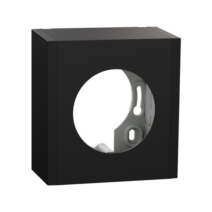 Schneider Odace - boîte pour montage en saillie - 1 poste associable - noir onyx - Réf : S940762