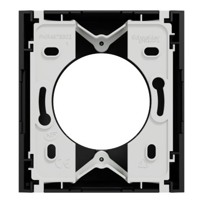 Schneider Odace - boîte pour montage en saillie - 1 poste associable - noir onyx - Réf : S940762