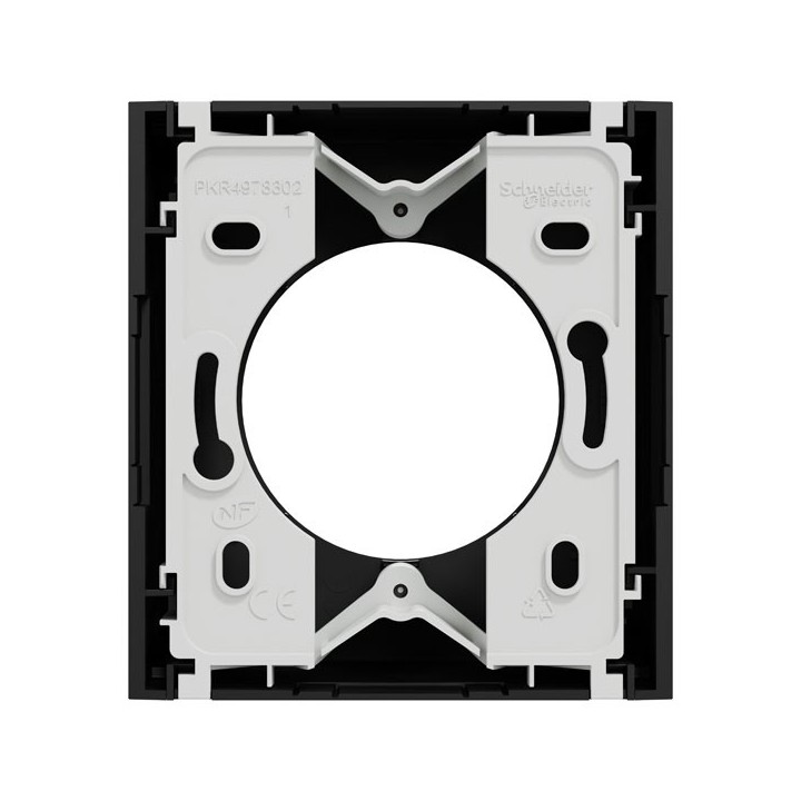 Schneider Odace - boîte pour montage en saillie - 1 poste associable - noir onyx - Réf : S940762