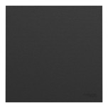 Schneider Odace Intégral - enjoliveur et plaque - pour VV ou poussoir simple - Noir onyx - Réf : S949221