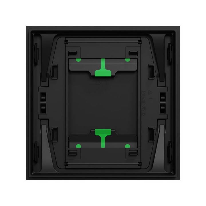 Schneider Odace Intégral - enjoliveur et plaque - pour VV ou poussoir simple - Noir onyx - Réf : S949221