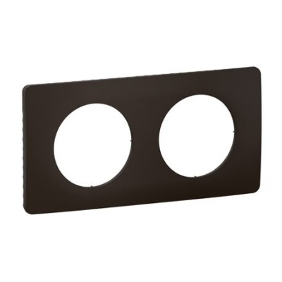 Legrand Céliane - Plaque de finition Noir Mat- 2 postes - Réf : CP0102