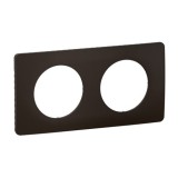 Legrand Céliane - Plaque de finition Noir Mat- 2 postes - Réf : CP0102