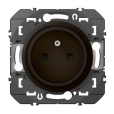 Legrand - Prise de courant easyréno 2P+T faible profondeur dooxie 16A finition noir mat - Réf : 600528