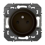 Legrand - Prise de courant easyréno 2P+T faible profondeur dooxie 16A finition noir mat - Réf : 600528