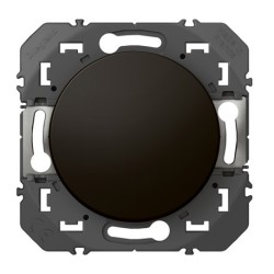 Legrand - Poussoir simple dooxie 6A 250V~ finition noir mat - Réf : 600204