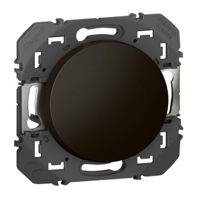 Legrand - Poussoir simple dooxie 6A 250V~ finition noir mat - Réf : 600204