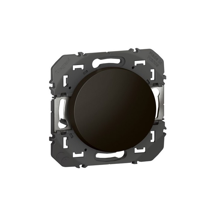 Legrand - Poussoir simple dooxie 6A 250V~ finition noir mat - Réf : 600204