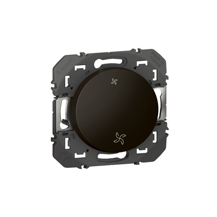 Legrand - Interrupteur commande VMC dooxie finition noir mat - Réf : 600207