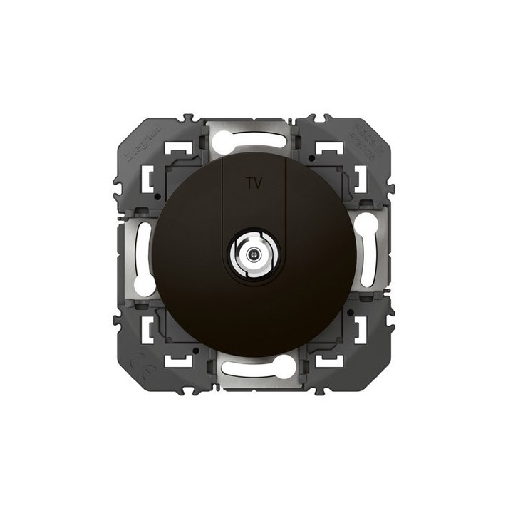 Legrand - Prise TV type F à visser dooxie finition noir mat - Réf : 600550