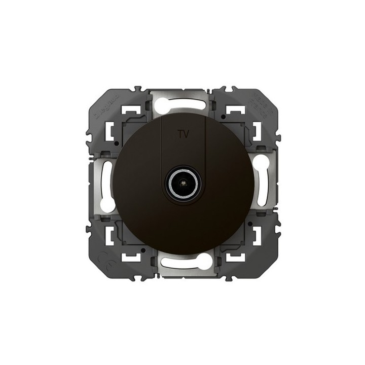 Legrand - Prise TV simple étoile blindée dooxie finition noir mat - Réf : 600551