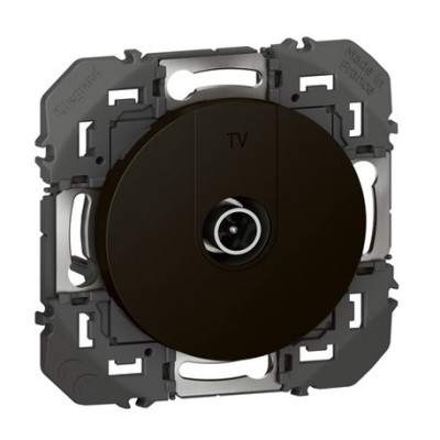 Legrand - Prise TV simple étoile blindée dooxie finition noir mat - Réf : 600551