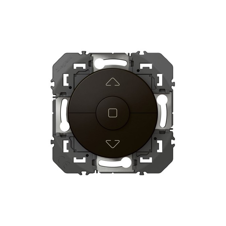 Legrand - Poussoir pour commande volets roulants dooxie finition noir mat - Réf : 600222