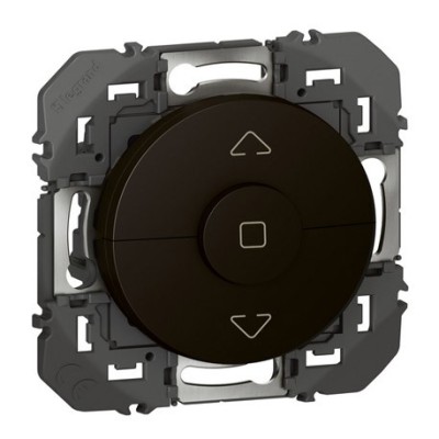 Legrand - Poussoir pour commande volets roulants dooxie finition noir mat - Réf : 600222