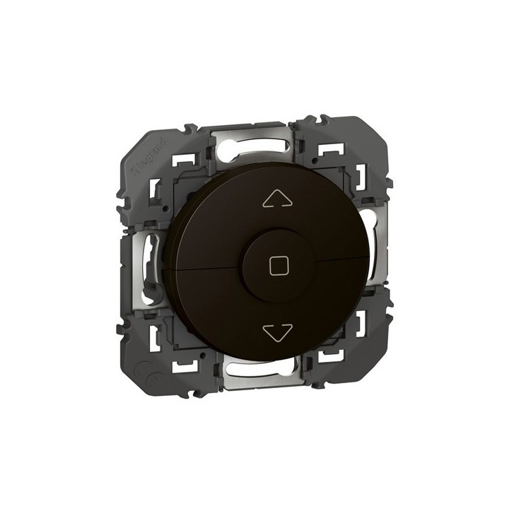 Legrand - Poussoir pour commande volets roulants dooxie finition noir mat - Réf : 600222
