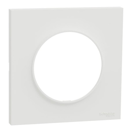 Schneider Odace Origine - plaque de finition 1 poste - couleur blanc - Réf : S929702