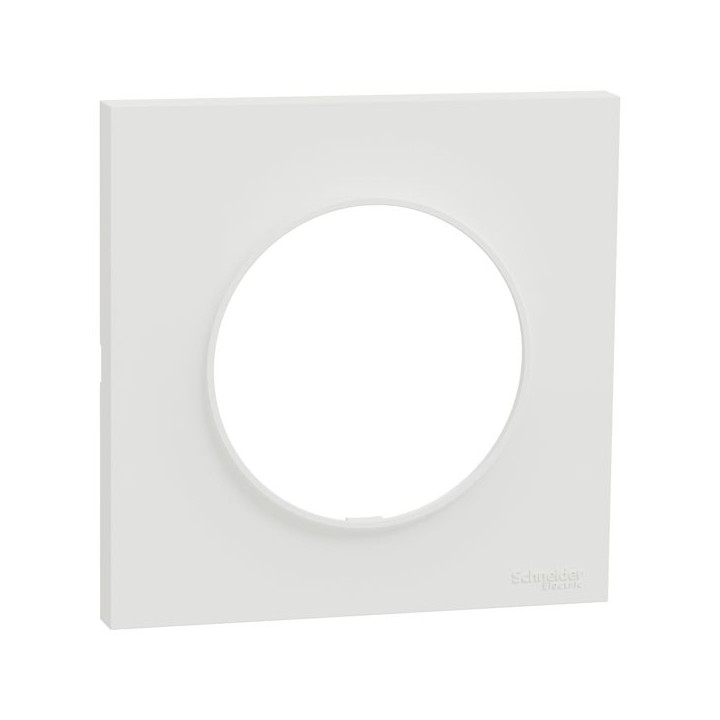 Schneider Odace Origine - plaque de finition 1 poste - couleur blanc - Réf : S929702