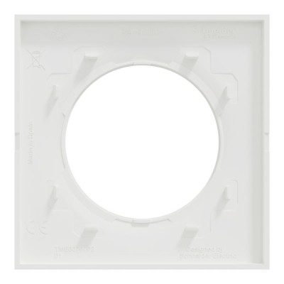 Schneider Odace Origine - plaque de finition 1 poste - couleur blanc - Réf : S929702