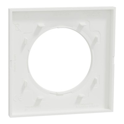 Schneider Odace Origine - plaque de finition 1 poste - couleur blanc - Réf : S929702