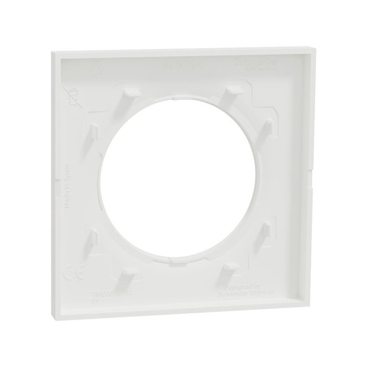 Schneider Odace Origine - plaque de finition 1 poste - couleur blanc - Réf : S929702