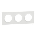 Schneider Odace Origine - plaque de finition 3 postes - couleur blanc - Réf : S929706