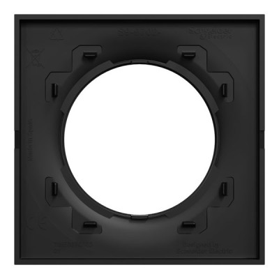 Schneider Odace Origine - plaque de finition 1 poste - couleur noir - Réf : S949702