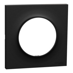 Schneider Odace Origine - plaque de finition 1 poste - couleur noir - Réf : S949702