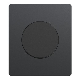 Schneider Odace - va-et-vient ou poussoir noir onyx - 10AX - avec plaque perle noir Architecte - Réf : S940204-PA2