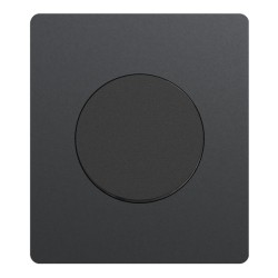 Schneider Odace - va-et-vient ou poussoir noir onyx - 10AX - avec plaque perle noir Architecte - Réf : S940204-PA2