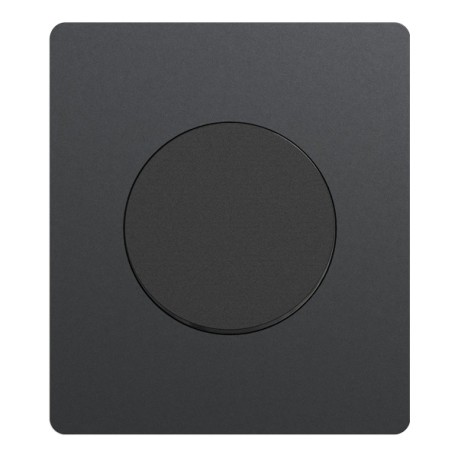 Schneider Odace - va-et-vient ou poussoir noir onyx - 10AX - avec plaque perle noir Architecte - Réf : S940204-PA2