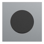 Schneider Odace - va-et-vient ou poussoir noir onyx - 10AX - avec plaque métal titane - Réf : S940204-PT