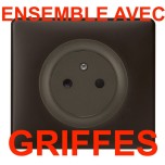 Ensembles complets Legrand Céliane basalte-graphite avec griffes