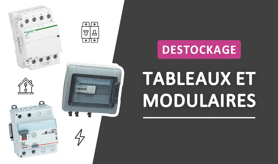 Destockage-tableaux et modulaires